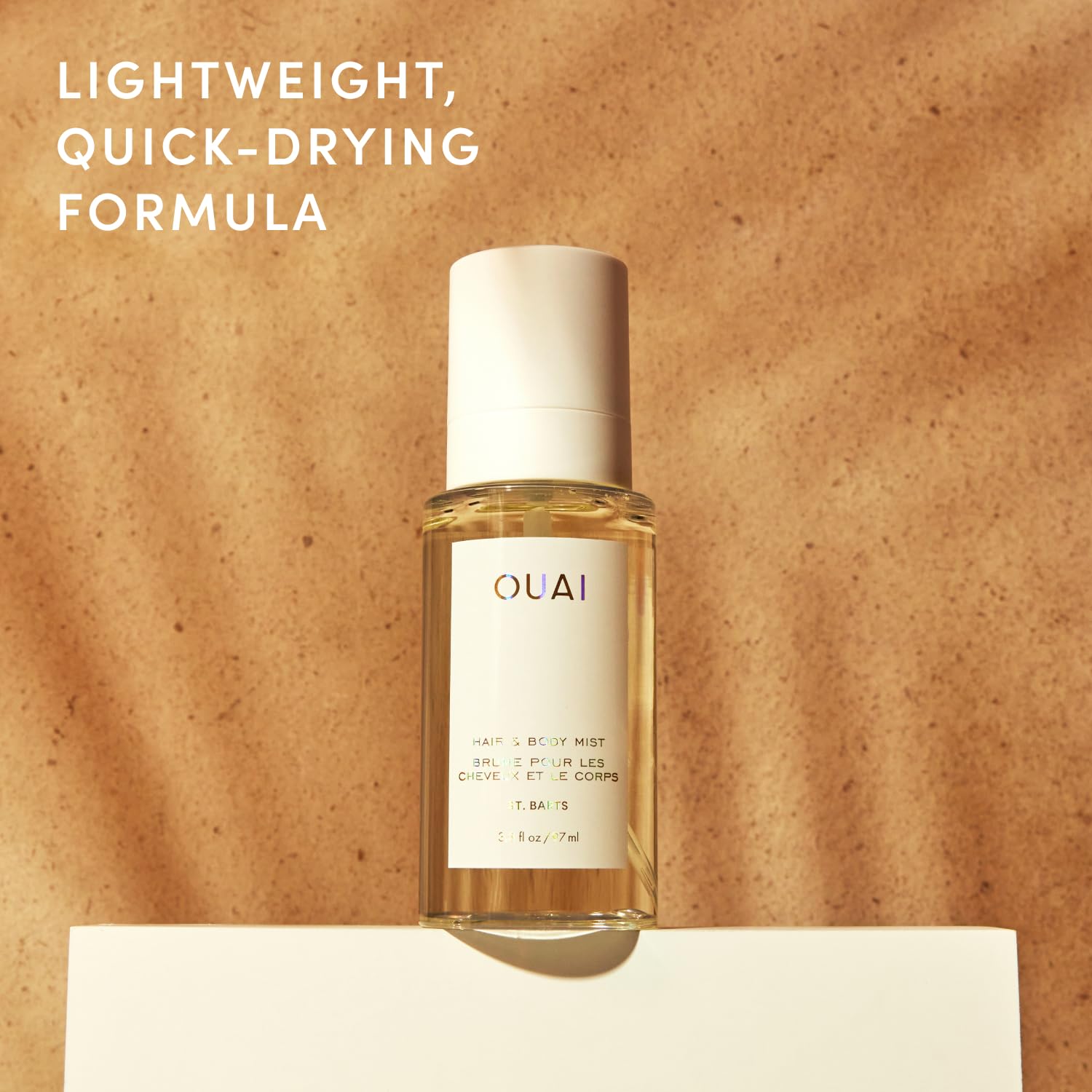 OUAI St. Barts Hair and Body Mist - Tropical-Scented Body Spray (3.3 oz) | Hair Perfume and Body Spray with Notes of Dragonfruit, Orange Blossom, Tuberose & Musk