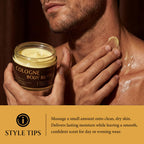 Men's Cologne Body Butter with Shea Butter, Long-Lasting Moisturizer