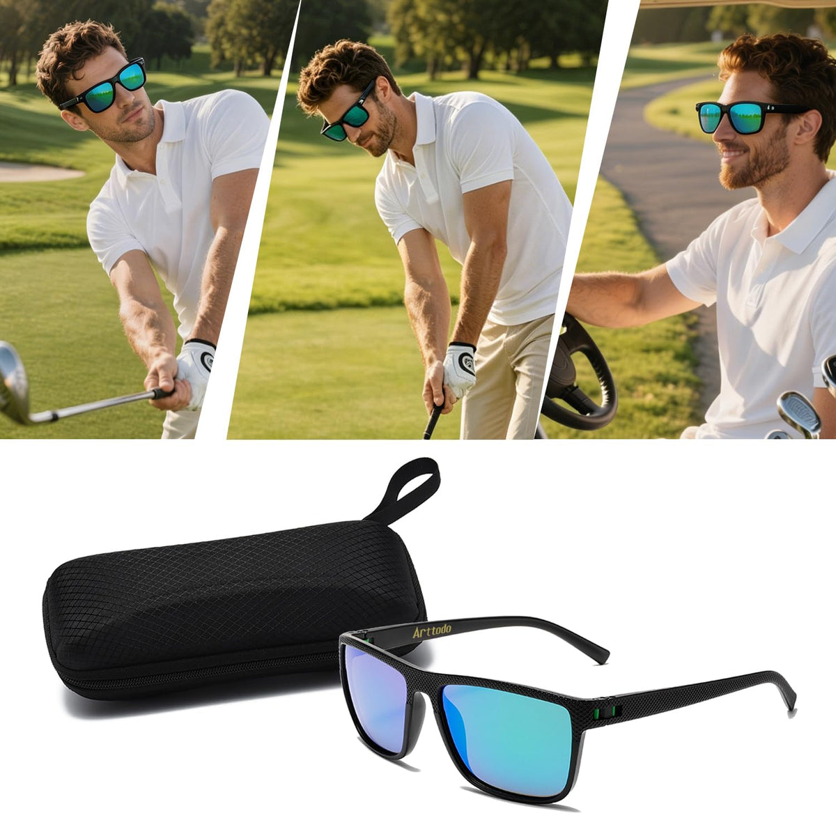 Golf Sunglasses Polarized Sunglasses for Men Women, Ideal for Sport Outdoor