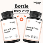 Wholesome Story Myo-Inositol & D-Chiro Inositol Supplement for Women | Fertility Supplements for Hormonal Balance & Ovarian Health Support | Myoinositol | Ideal 40:1 Ratio | 30 Servings