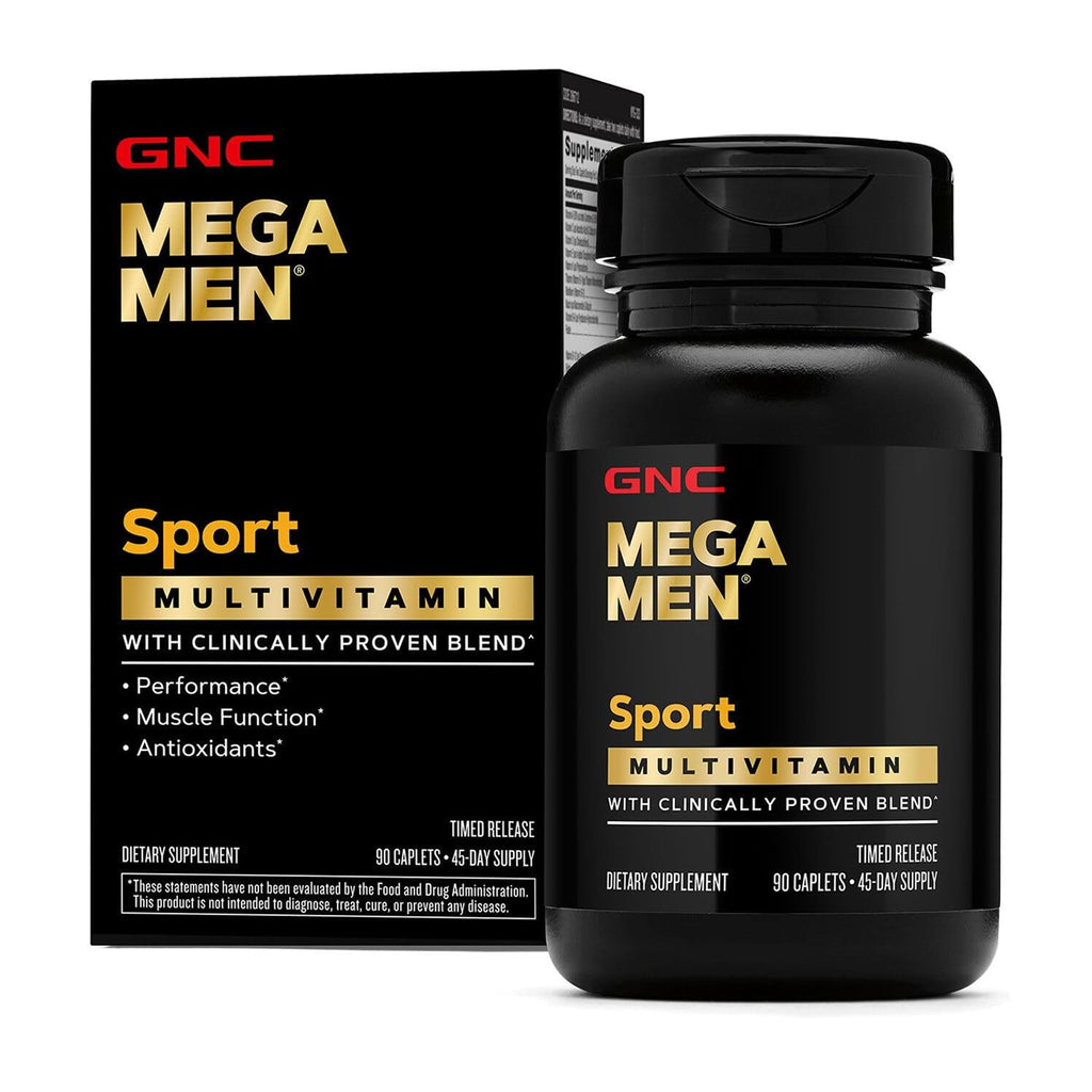 GNC Mega Men Sport Multivitamin, Performance & Muscle Function, 90 Count | Clinically Shown to Boost Nutrient Levels and Mental Wellbeing, with BCAAs and Carnitine for Muscle Performance and Energy