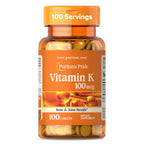 Puritan's Pride Premium Vitamin K 100mcg, 100 Tablets