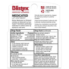Blistex Medicated Lip Ointment, 24 Hr Moisture, 0.21 oz, 3 Pack | Clinically shown to elevate lip moisture, help heal dry, chapped lips, and improve overall lip condition