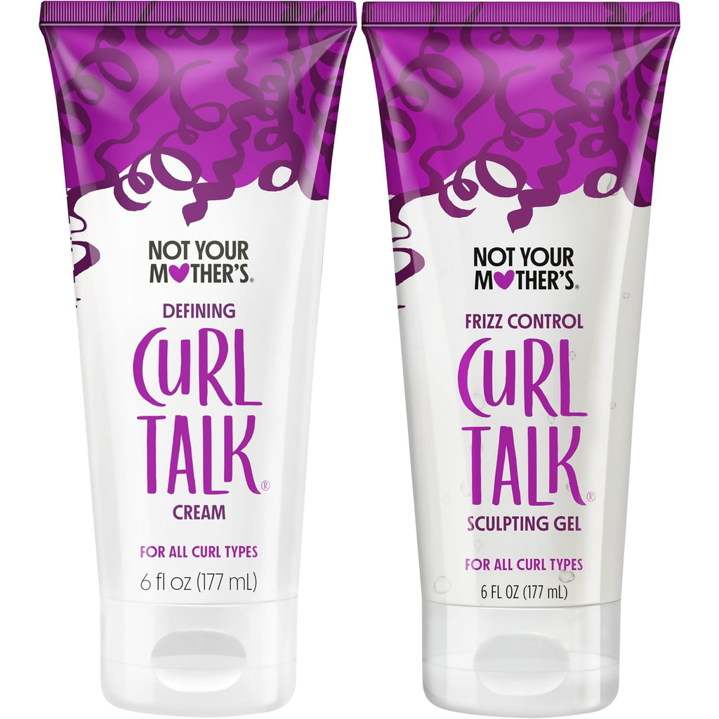 Not Your Mother's Curl Talk Frizz Control Sculpting Gel & Defining Cream - 6 fl oz Each - Tames Hair Frizz & Maximizes Definition - For All Curly Hair Types (Pack of 16)