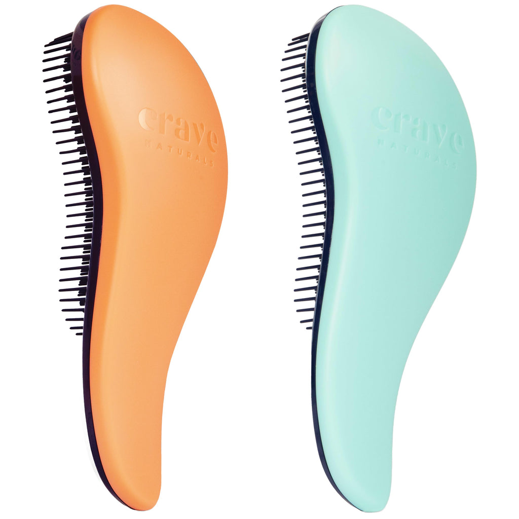 Buy now Crave Naturals Glide Thru Hair Brush - Detangler Brush for Curly, Straight, Wet or Dry Hair - Gentle Detangling Brushes for Adults, Kids, Toddlers - Hair Accessories for Women, 7.5x3" - Pink at indiglob india