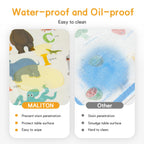 Disposable Placemats for Baby & Toddlers - Stick-On Table Mats for Restaurants, Travel With 4 Designs - Kids' Placemats (Individual Package)