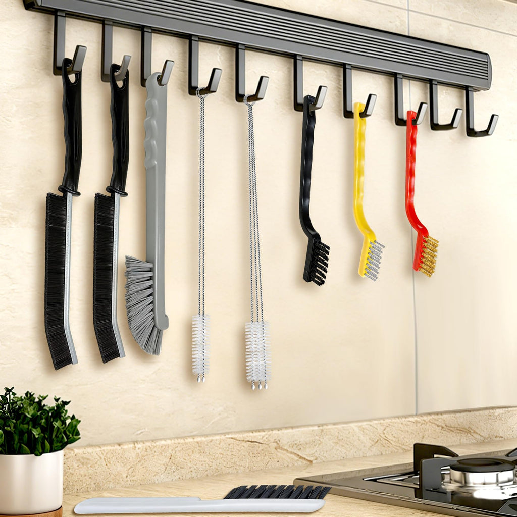 12 Pcs Crevice Cleaning Brush, Straw Brush for Bathroom, Kitchen and Window