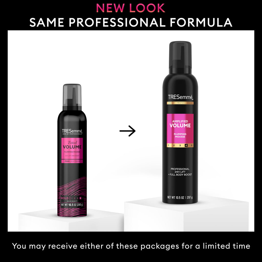 TRESemmé Hair Mousse Amplified Volume for 24H Lift 10.5 Fl Oz | Volumizing Mousse, Hair Volumizer, Mousse Hair Foam