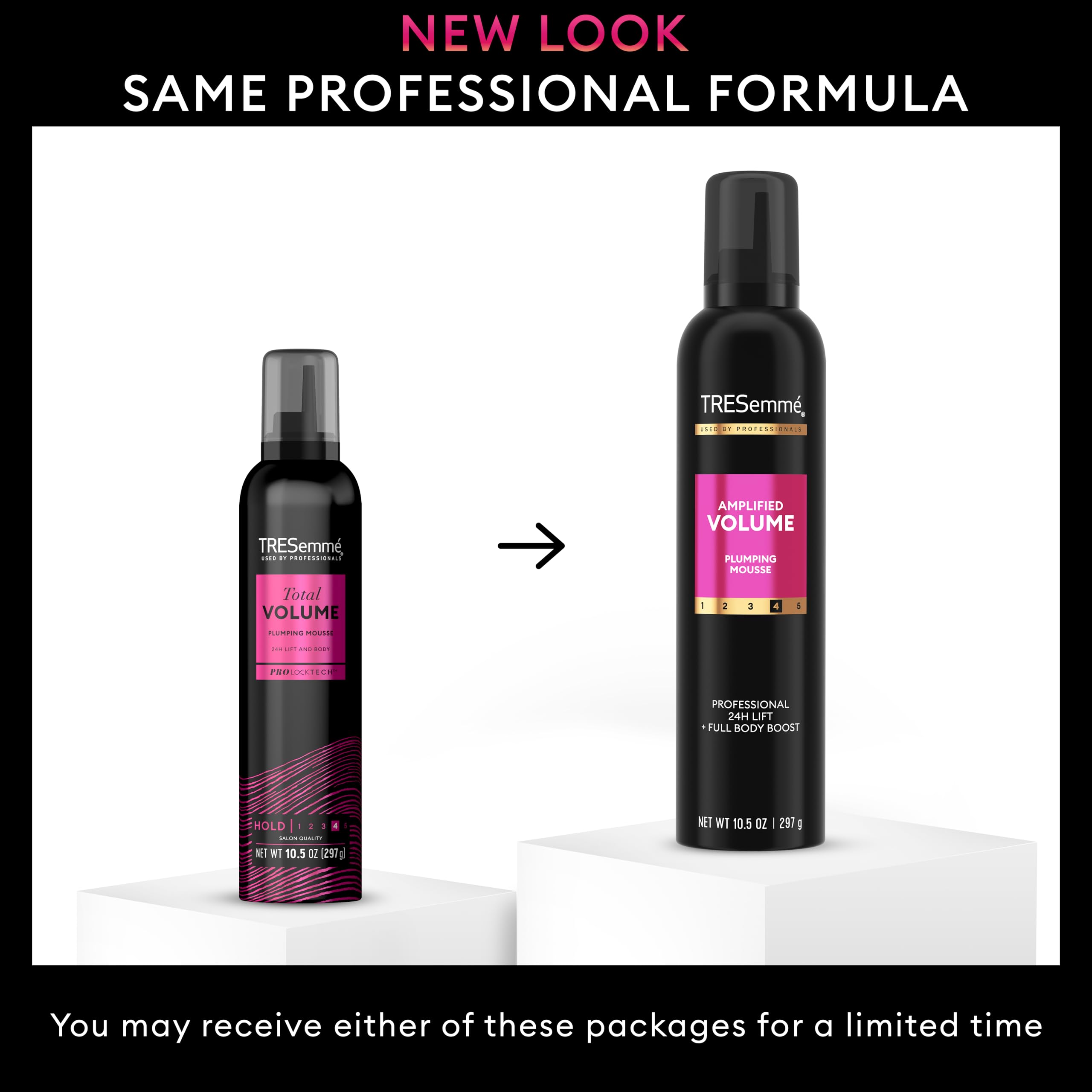 TRESemmé Hair Mousse Amplified Volume for 24H Lift 10.5 Fl Oz | Volumizing Mousse, Hair Volumizer, Mousse Hair Foam