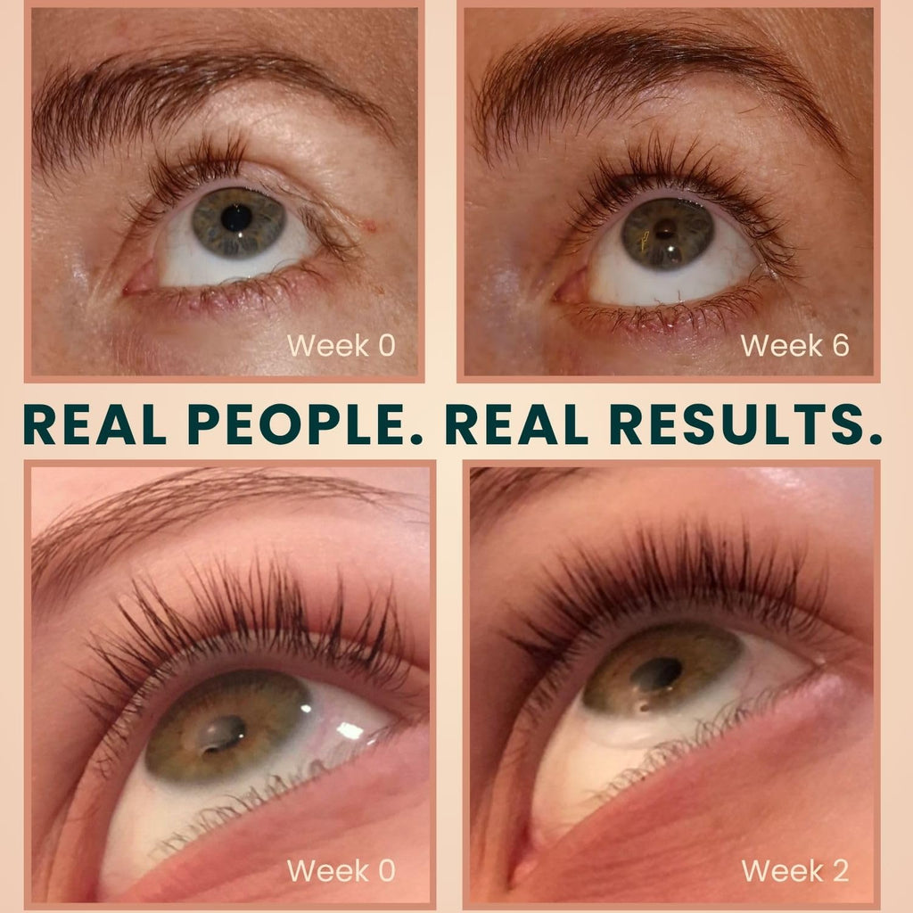 Organic Castor Oil Lash Serum for Eyelash Growth Serum and Eyebrow Growth | Made in USA 100% Pure Hexane Free Cold Pressed Castor Oil Lash Serum & Eyebrow Serum For Fuller Lashes/Brows Dual Applicator