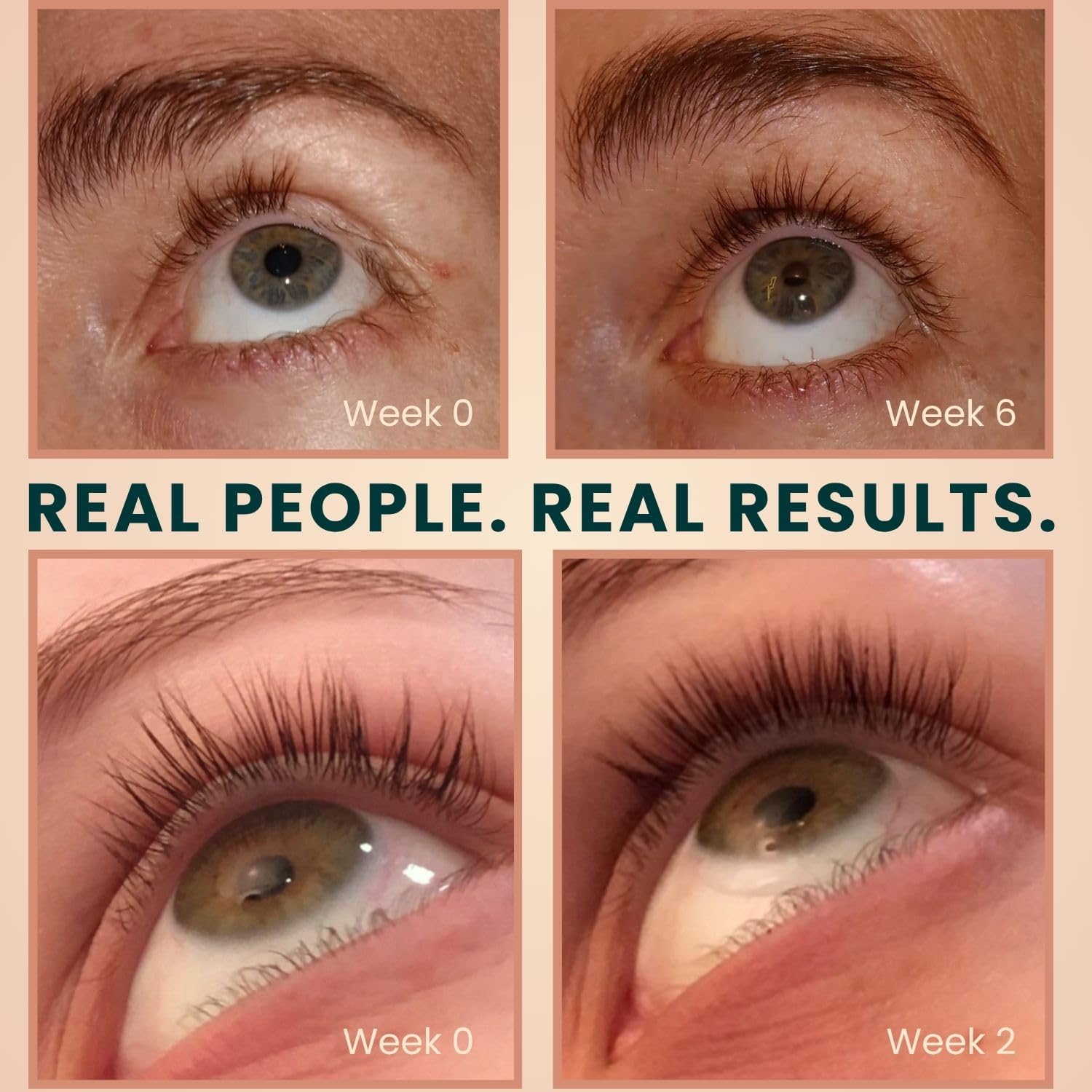 Organic Castor Oil Lash Serum for Eyelash Growth Serum and Eyebrow Growth | Made in USA 100% Pure Hexane Free Cold Pressed Castor Oil Lash Serum & Eyebrow Serum For Fuller Lashes/Brows Dual Applicator