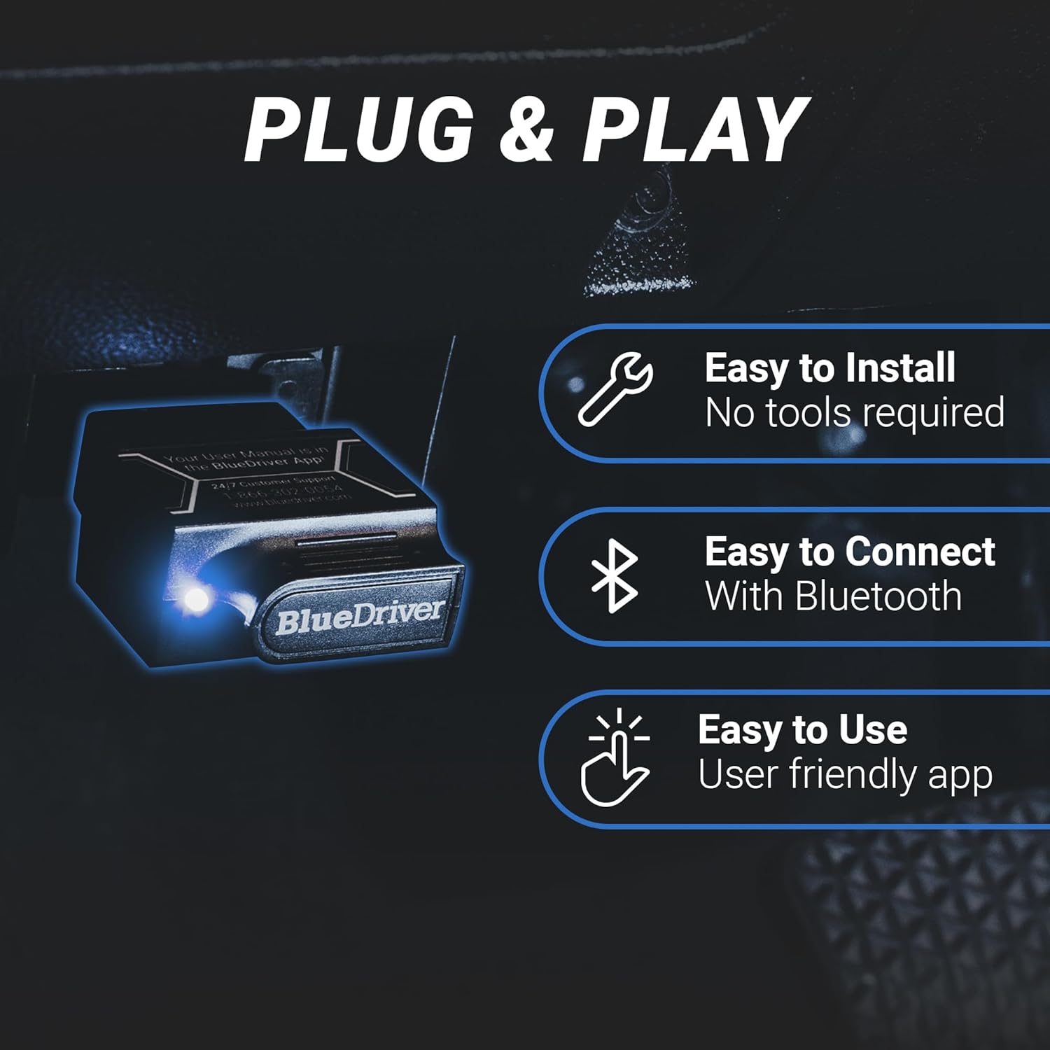Buy now BlueDriver Bluetooth Pro OBDII Scan Tool for iPhone & Android - No Subscription Fee - OBD2 Car Scanner and Code Reader - Diagnose Check Engine, ABS, SRS, Airbag & 7000+ Issues on Vehicles 1996+ at indiglob india