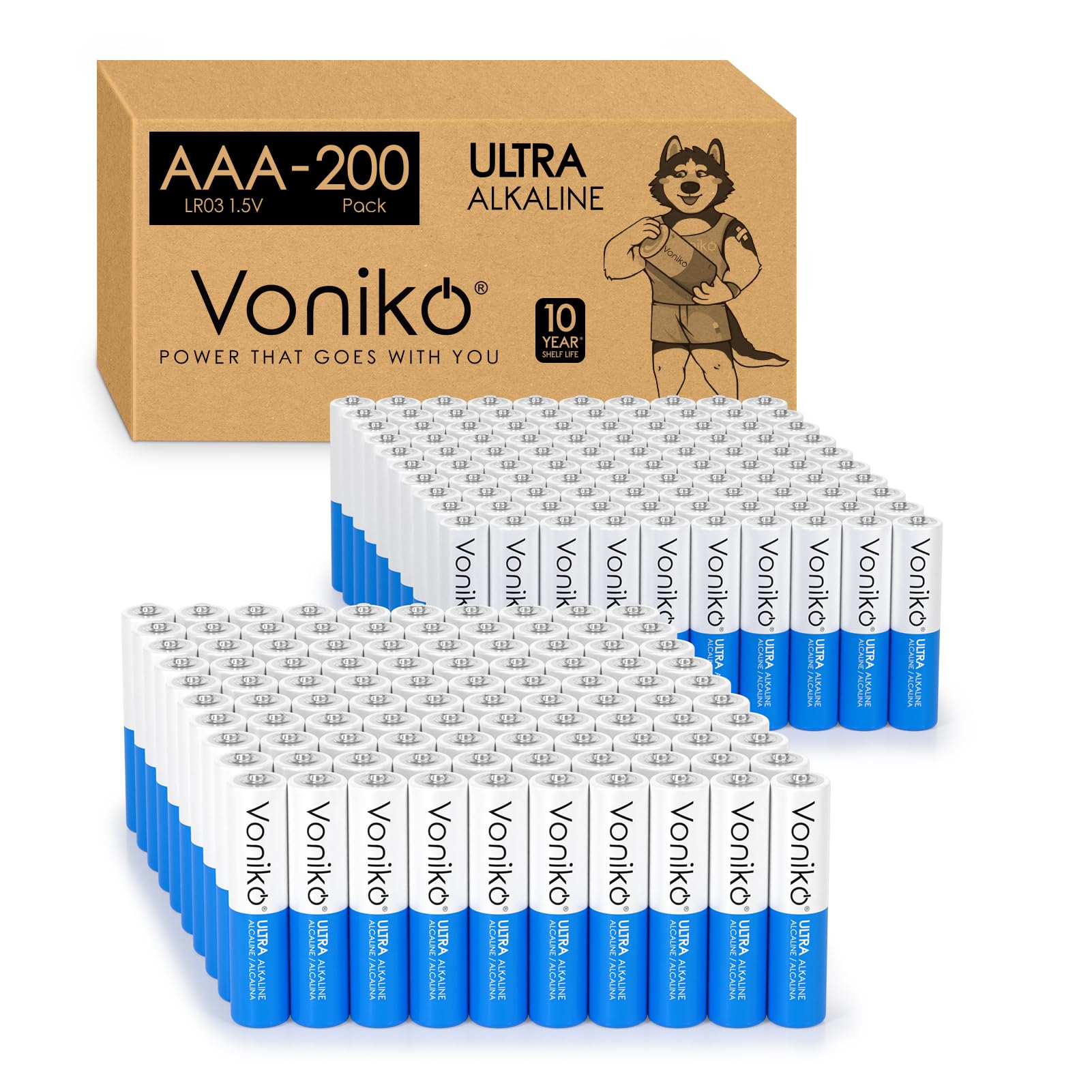 Buy now Voniko Ultra AAA Batteries 24 Pack - Alkaline Triple A Battery, Ultra Long-Lasting for All Your Devices, 10-Year Shelf Life, Leak-Proof & Mercury-Free at indiglob india
