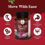 Uric Acid Cleanse Support with Green Coffee Beans Extract - 120 Capsules | Kidney Support Supplement with Tart Cherry, Chanca Piedra & Celery Seed - Uric Acid Support - Antioxidant Support - Non GMO