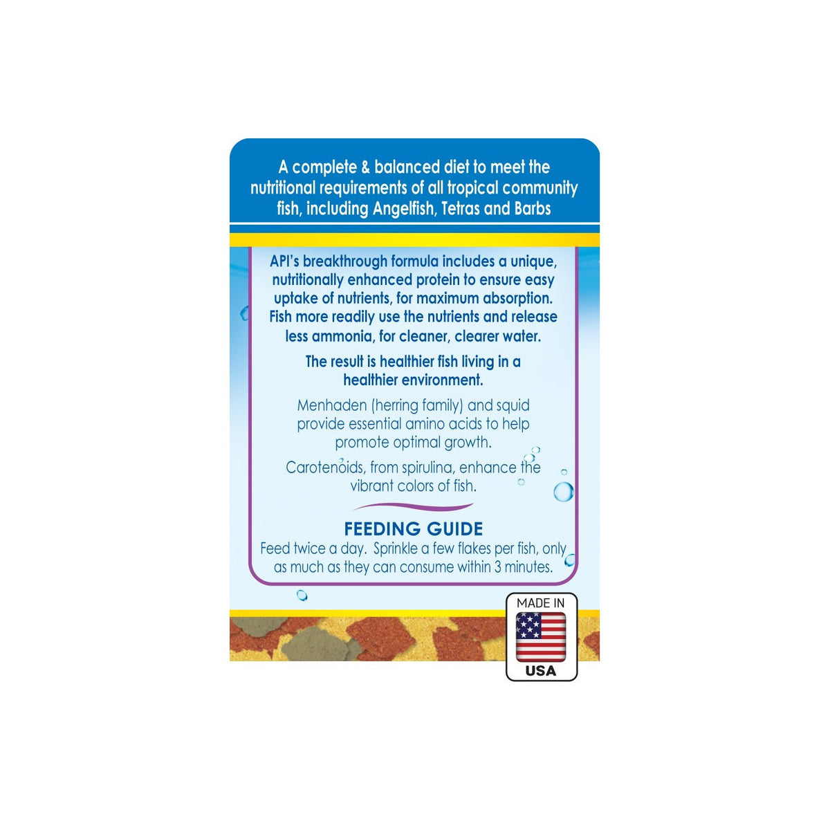 API TROPICAL FLAKES Fish Food 1.1-Ounce Container