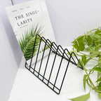 Buy now File Organizer-Metal Newspaper Holder-Magazine File Storage-Desktop Storage Book Rack-File Folder Holders-Office Products(Black at indiglob india