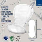 Abena Premium Maternity Pads for Postpartum and After-Delivery Incontinence, Super Absorption, Soft Disposable Pads - 15 Count