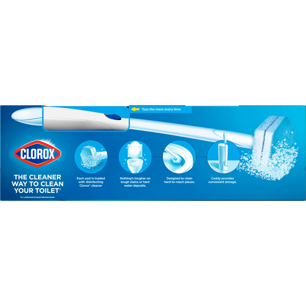 Buy now CLOROX ToiletWand Toilet Bowl Cleaner- Toilet Brush, Storage Caddy and 16 Disinfecting Refill Heads at indiglob india