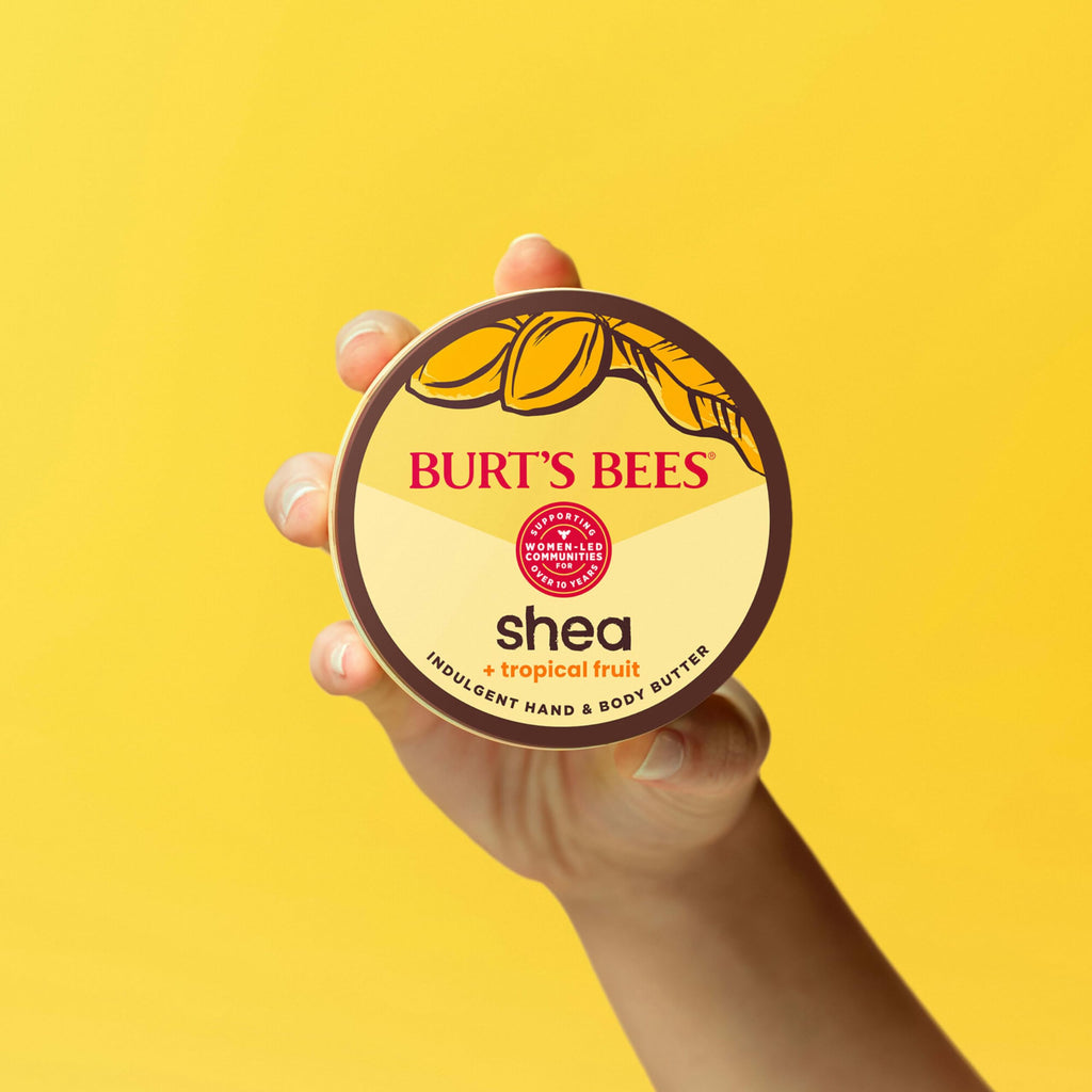 Buy now Burt's Bees Shea + Tropical Fruit Indulgent Hand and Body Butter, Non-Greasy, Antioxidant Rich for Glowing Skin, Non-Irritating, Natural Origin Skin Care, 11 oz. at indiglob india
