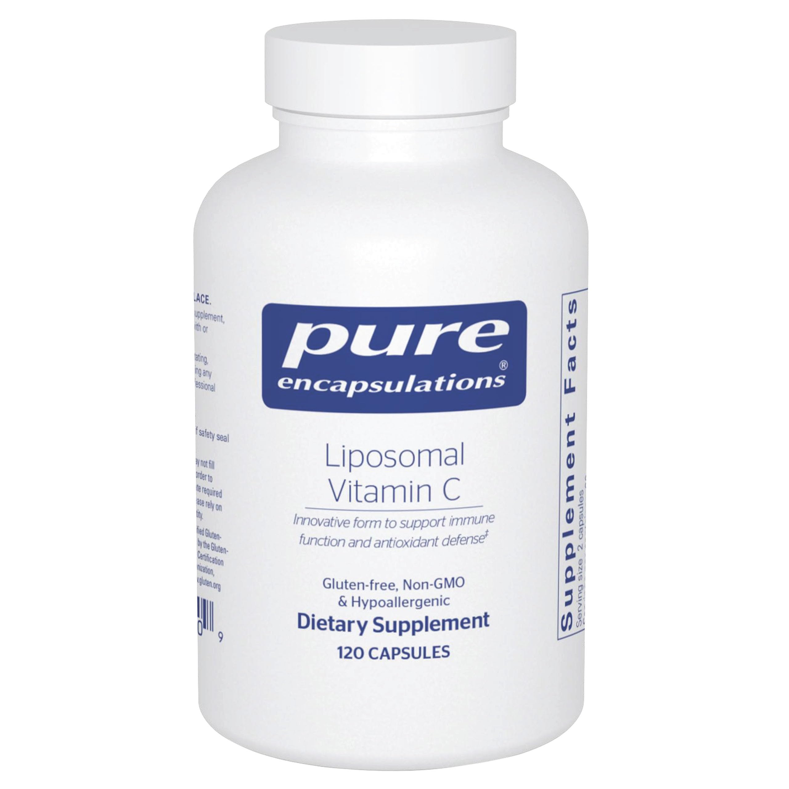 Pure Encapsulations Liposomal Vitamin C, 120 Capsules | Immune Support Supplement*, Antioxidant Nourishment, Daily Vitamin, Non-GMO and Gluten-Free