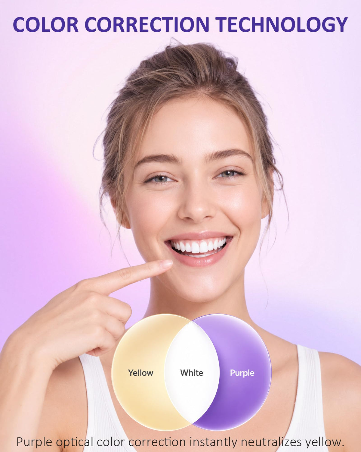 Teeth Whitening Strips, Purple Color-Correcting Technology, 14 Treatments