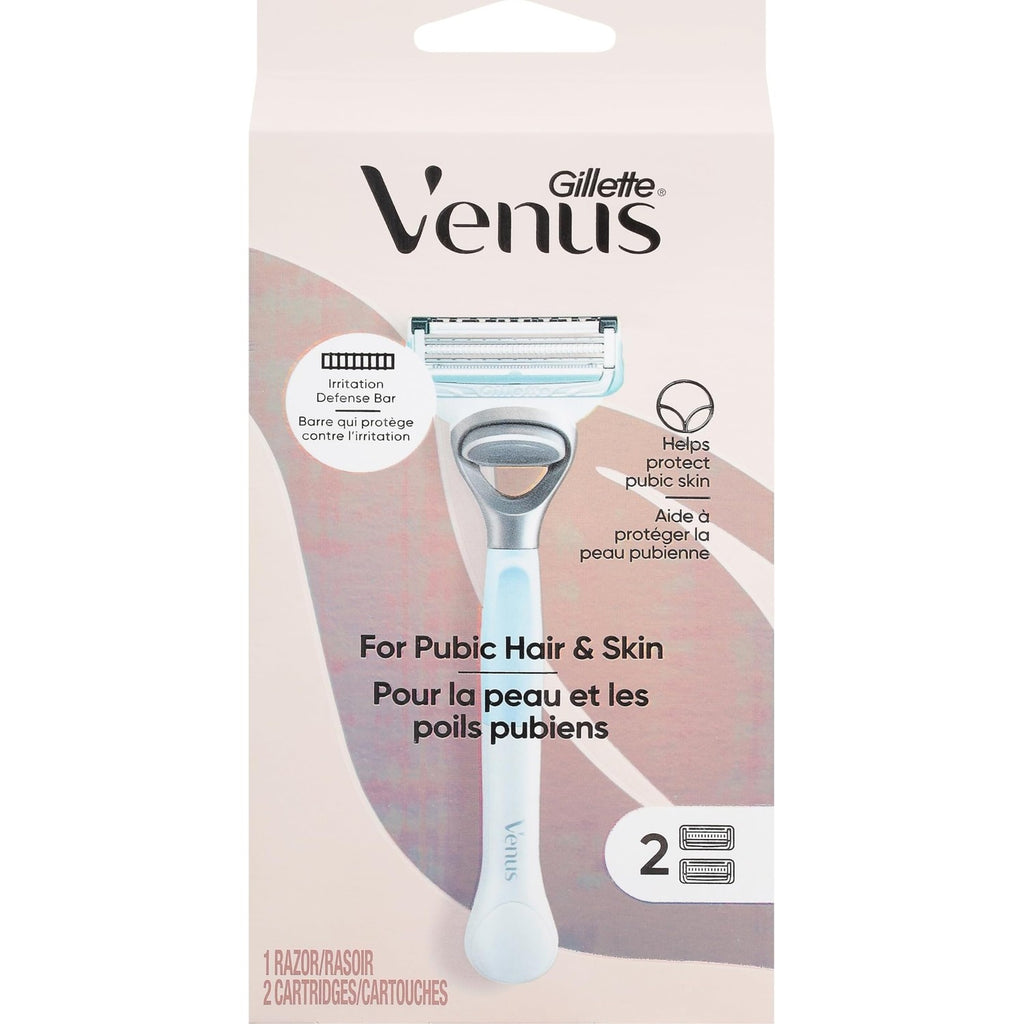 Gillette Venus for Pubic Hair and Skin, Bikini Razors for Women, Women's Razor Handle + 4 Blade Refills
