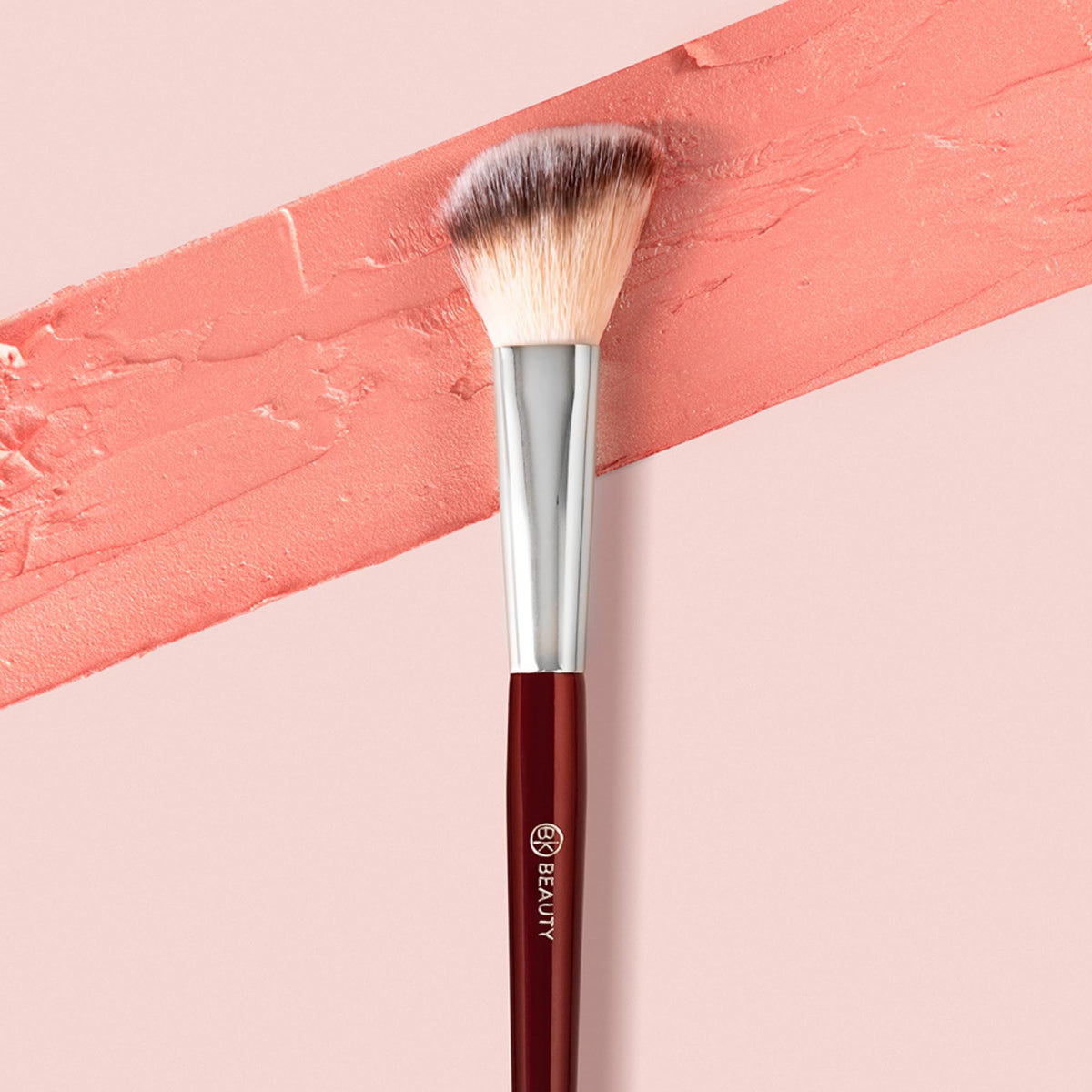BK BEAUTY 112 Small Angled Blush Brush for Powder, Cream & Liquid