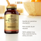 Solgar Ester-C Plus 500 mg Vitamin C (Ascorbate Complex), 250 Servings | Gentle & Non Acidic, Antioxidant & Immune Support - Non GMO, Vegan, Gluten Free, Kosher - 250 Vegetable Capsules
