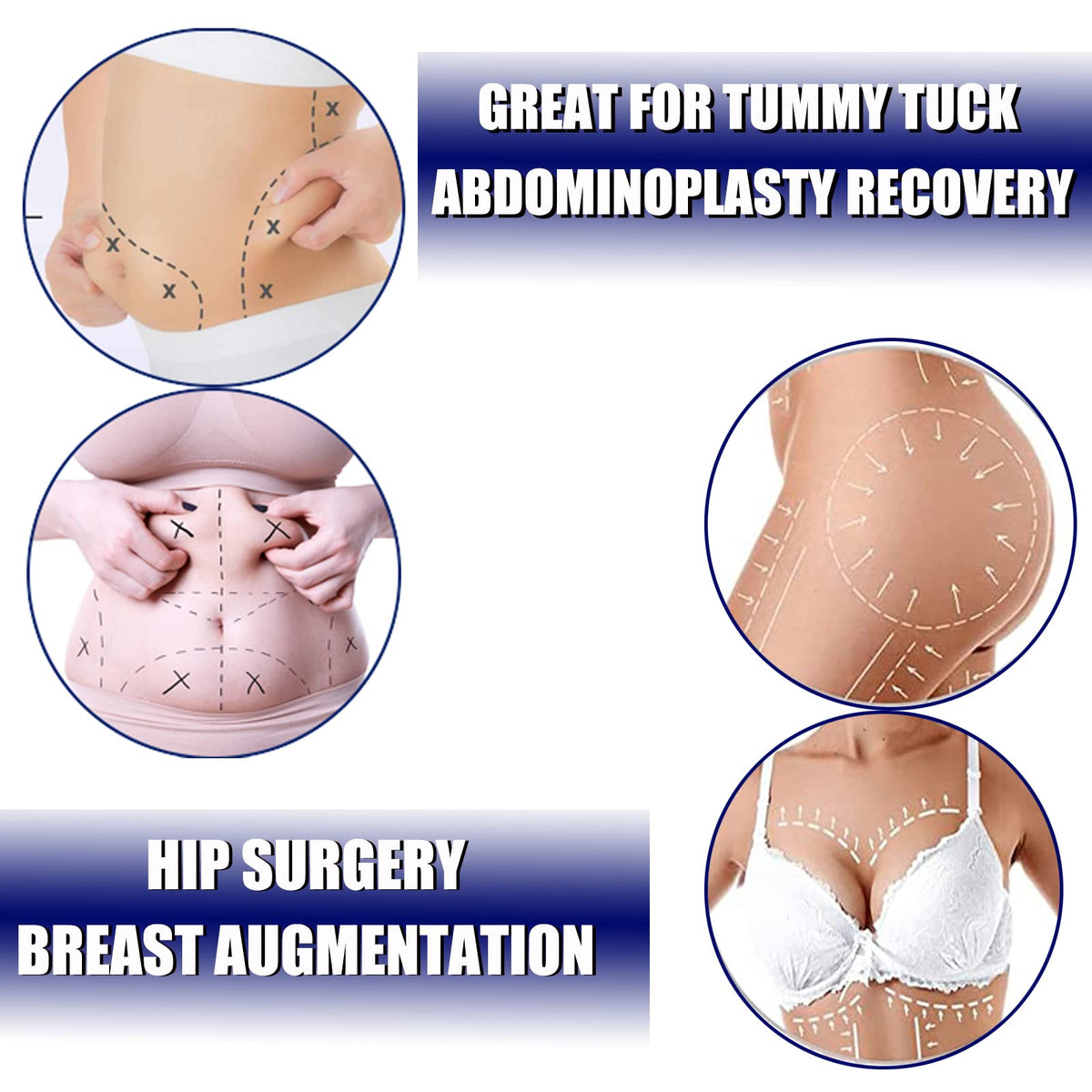 3 Pack Lipo Foam Board Ab Board Post Surgery Liposuction