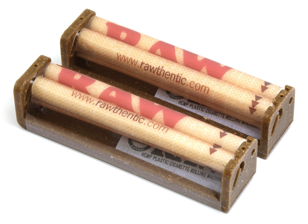 Raw Natural Rolling Papers Hemp Plastic Cigarette Rolling Machine, 110mm King Slim Size, 2 Count (Pack of 1)