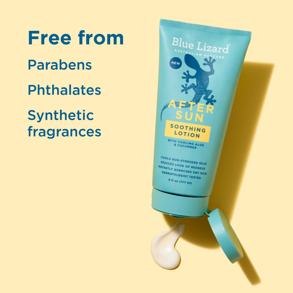 After Sun Soothing Lotion, Lightweight Formula with Shea Butter, Soothes and Moisturizes, Proven to Reduce the Look of Redness, Instant Hydration, Vegan, Hypoallergenic, 6 oz.