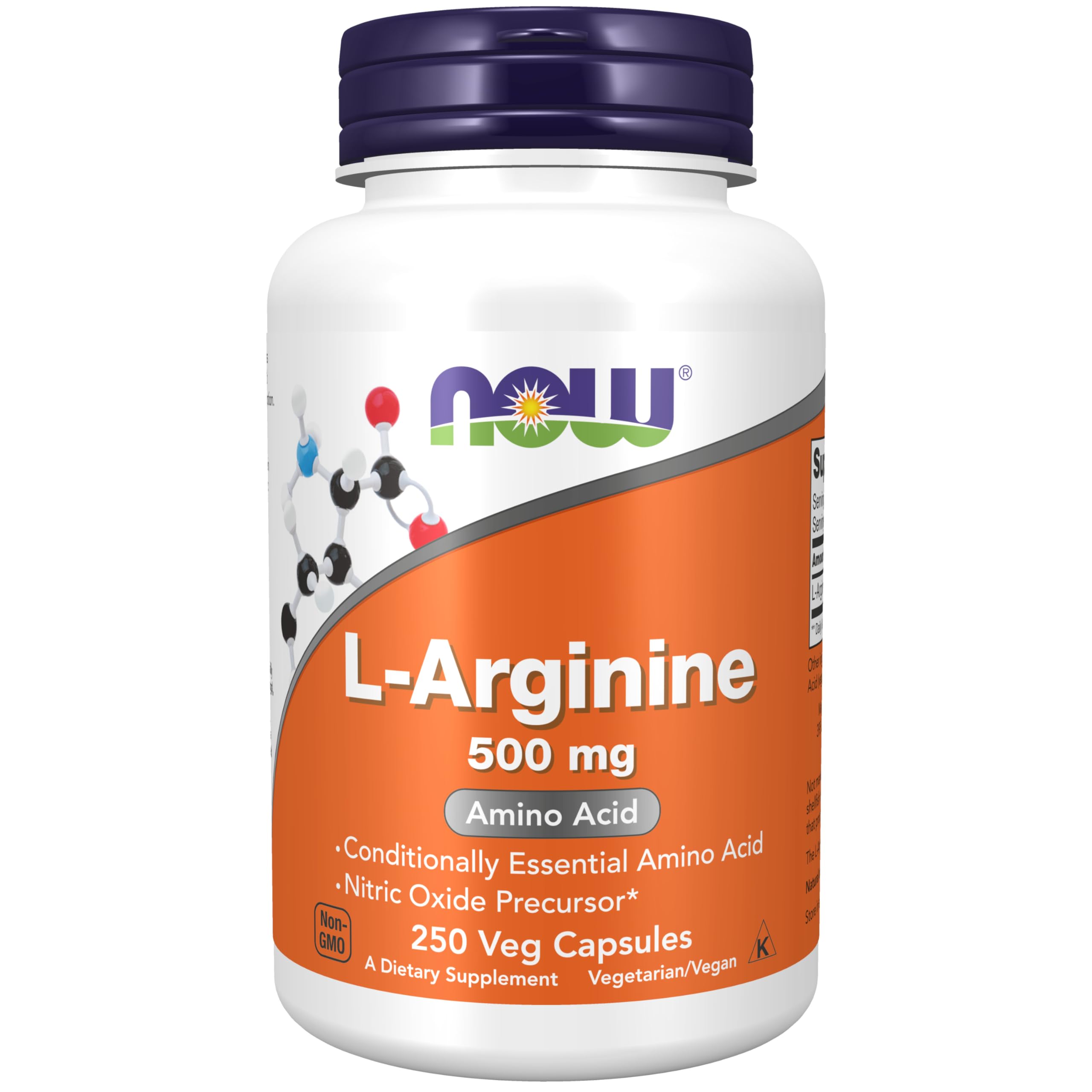Buy now NOW Foods Supplements, L-Arginine 500 mg, Nitric Oxide Precursor*, Amino Acid, 100 Veg Capsules at indiglob india