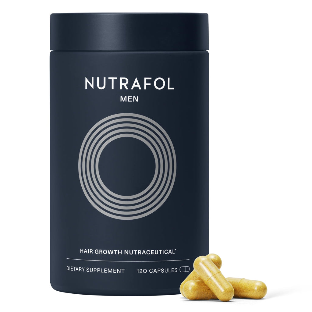 Nutrafol Men Hair Growth Supplements, Ages 18-49, 1-Month Bottle | #1 Dermatologist-Recommended Hair Growth Supplement Brand, Clinically Tested for Visibly Thicker Hair and Scalp Coverage