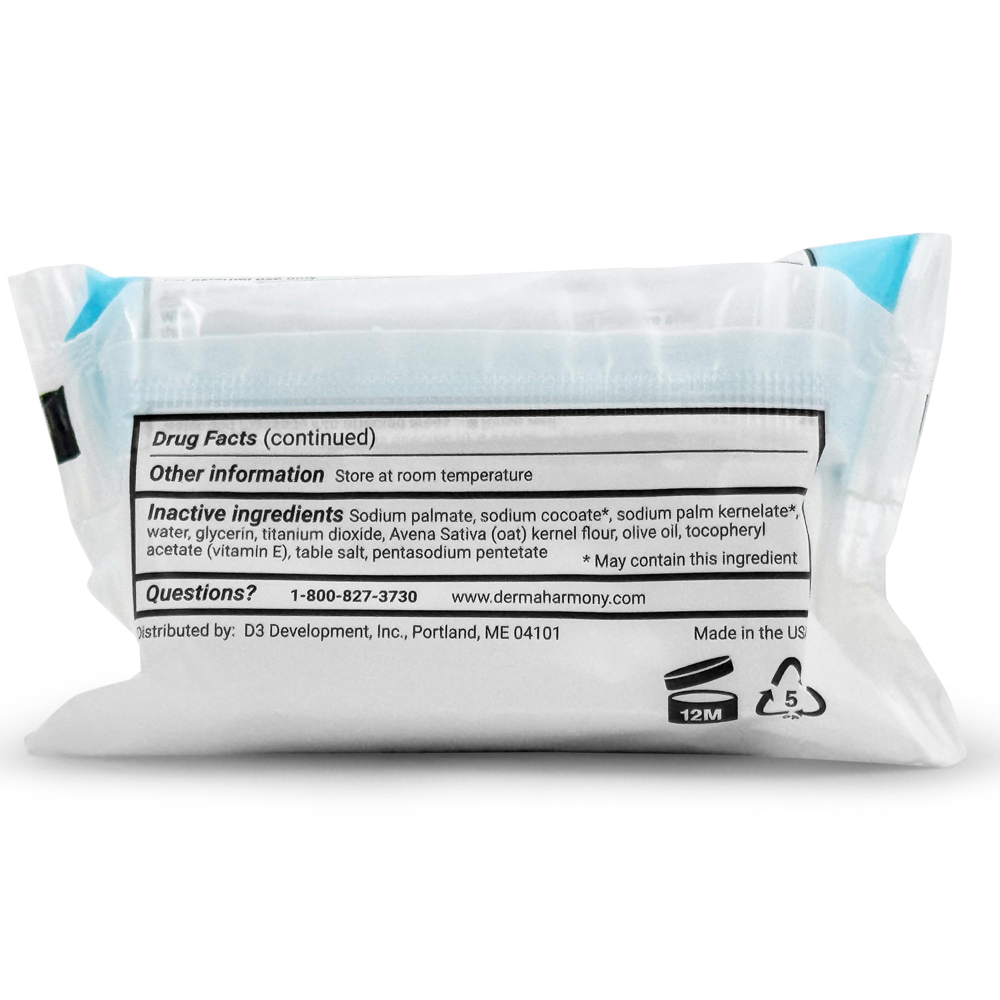 Dermaharmony 2% Pyrithione Zinc (ZnP) Bar Soap 4 oz - Crafted for Those with Skin Conditions - Seborrheic Dermatitis, Dandruff, Psoriasis, Eczema, etc.