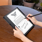 Buy now CoBak Case for Kindle Scribe - All New PU Leather Cover with Auto Sleep Wake Feature for Kindle Scribe 10.2" 2022 & 2024 Released with Pen Holder at indiglob india