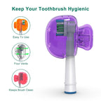 Buy now Mspan Electric Toothbrush Head Cover: Sonic Toothbrush Cap Travel Protector Plastic Brush Pod Protection Clip Case Value Pack at indiglob india