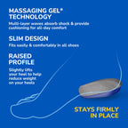 Buy now Dr. Scholl's Heel Cushions with Massaging Gel Advanced // All-Day Shock Absorption and Cushioning to Relieve Heel Discomfort at indiglob india