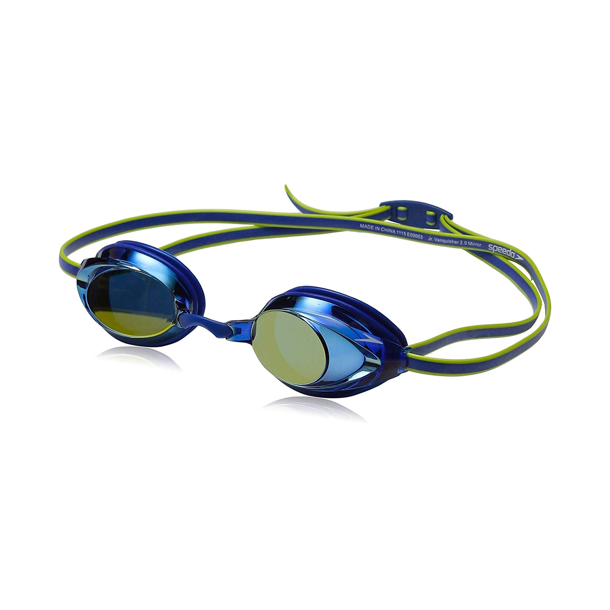 Buy now Speedo Unisex-child Swim Goggles Vanquisher 2.0 Junior Mirrored Blue at indiglob india