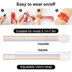 Buy now Kids Wristband Compatible with Apple AirTag, Protective Case for Air Tag GPS Tracker Holder with Nylon Bracelet, Adjustable Anti Lost Watch Band for Toddler Child Elder(Rainbow A) at indiglob india