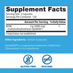 Buy now Doctor's BEST MSM, Supports Hair, Skin, Nails, & Joints, Non-GMO, Gluten Free, 3000 mg Per Serving, 360 Capsules at indiglob india