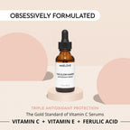 MAELOVE Glow Maker Vitamin C Serum with Vitamin E & Ferulic Acid, 1 fl oz | Gold standard formula of Vitamin C E, Ferulic Acid & Hyaluronic Acid, Award-Winning Brightening and Hydrating Facial Serum