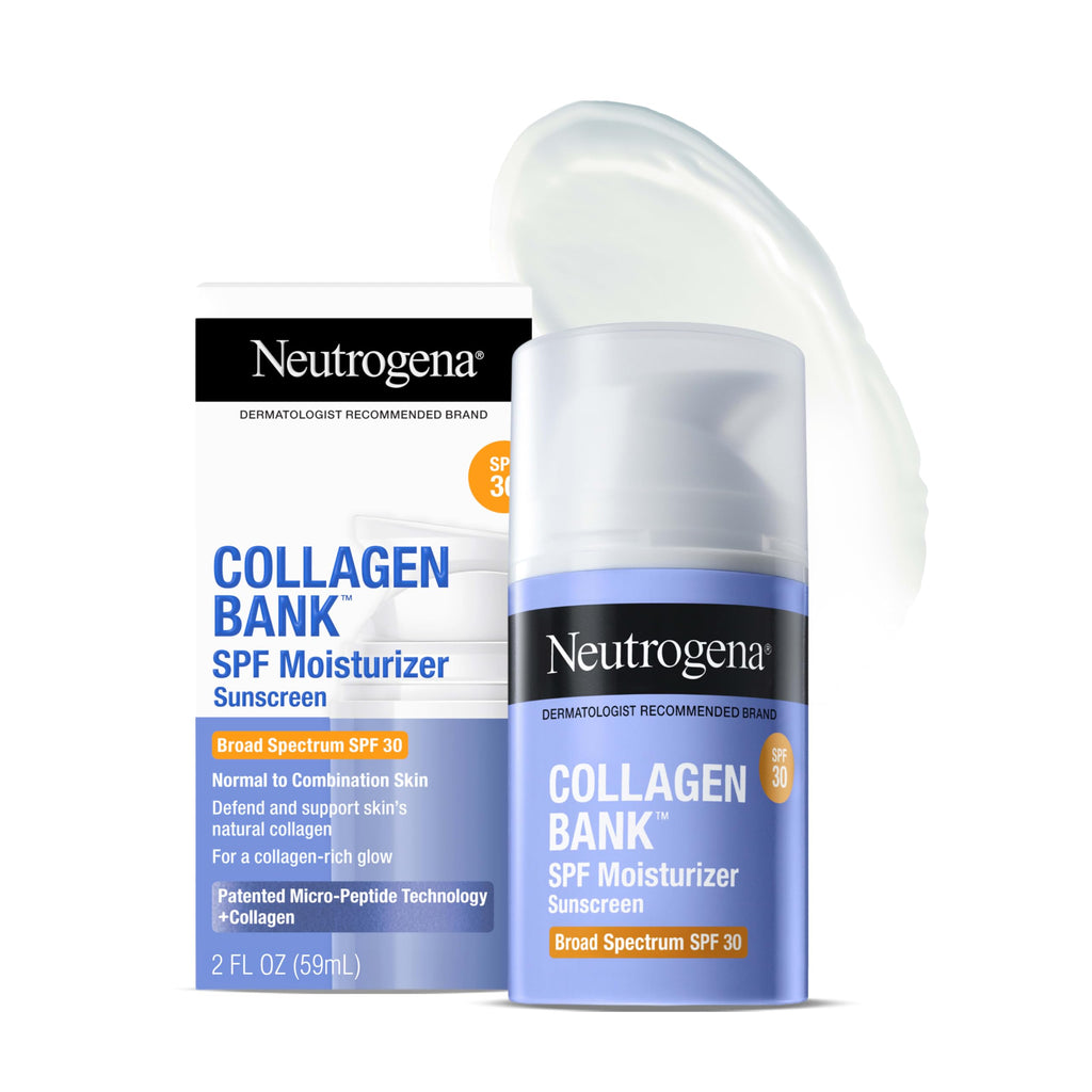 Neutrogena Collagen Bank 15%, Vitamin C Face Serum, 0.5 fl. oz | Fragrance-Free, for Anti-Aging Face and Neck, Collagen Essence, Micro-Peptides, Improves Uneven Tone, Plumps Skin