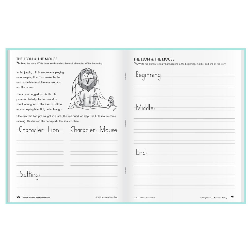 Learning Without Tears Building Writers C Workbook, Writing, 2nd Grade+