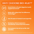 Bio-Kult Everyday Probiotics | 14 Strains | Adult Probiotic Supplement | Non-GMO, Gluten-Free | 120 Capsules