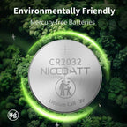 NICEBATT CR2032 Batteries 24 Pack, Long Lasting Power for AirTag, Car Remote Key Fob, 3V Lithium Coin Cell Cr 2032 Battery