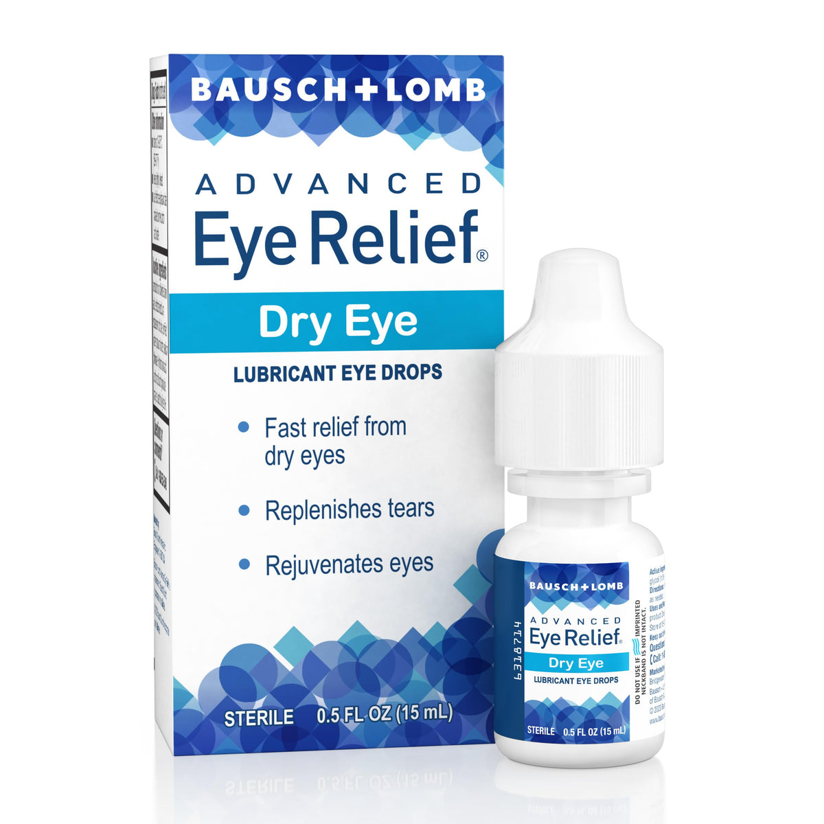 Bausch+Lomb Advanced Eye Relief Lubricant Eye Drops, Dry Eye, 0.5 Oz (15mL)