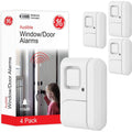 Buy now GE Personal Security Window and Door Alarm, 4 Pack, DIY Protection, Burglar Alert, Wireless Chime/Alarm, Easy Installation, Home Security, Ideal for Home, Garage, Apartment and More, White, 45174 Default at indiglob india
