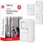 Buy now GE Personal Security Window and Door Alarm, 4 Pack, DIY Protection, Burglar Alert, Wireless Chime/Alarm, Easy Installation, Home Security, Ideal for Home, Garage, Apartment and More, White, 45174 Default at indiglob india