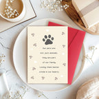 Pet Sympathy Card for Dog Cat, Pet Loss Memorial Gift