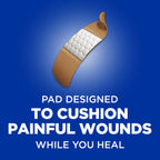 BAND-AID Brand Flexible Fabric Adhesive Bandages, Red, White & Blue, 45 Ct